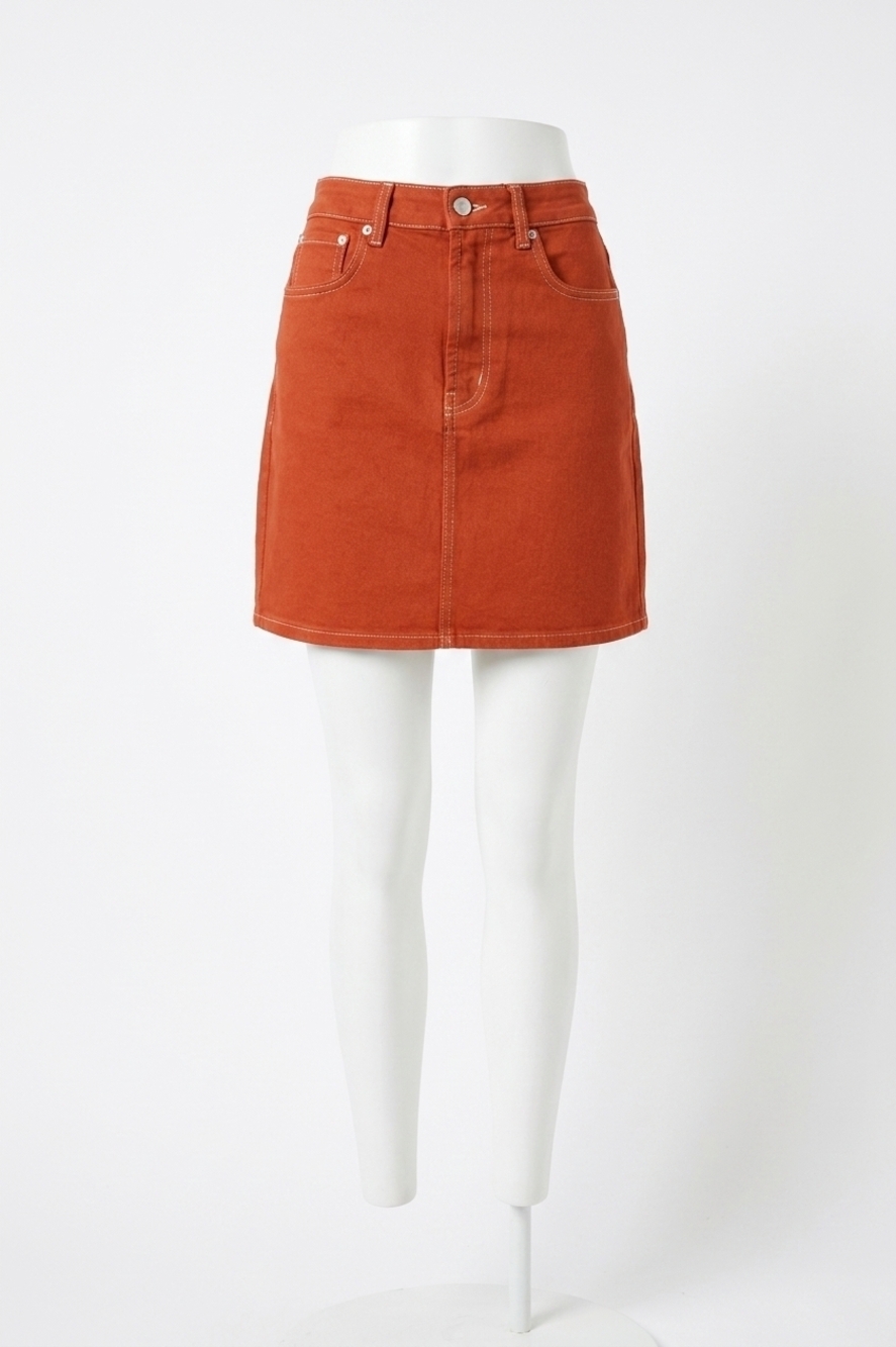 NEW RAILS burbank skirt in terracotta